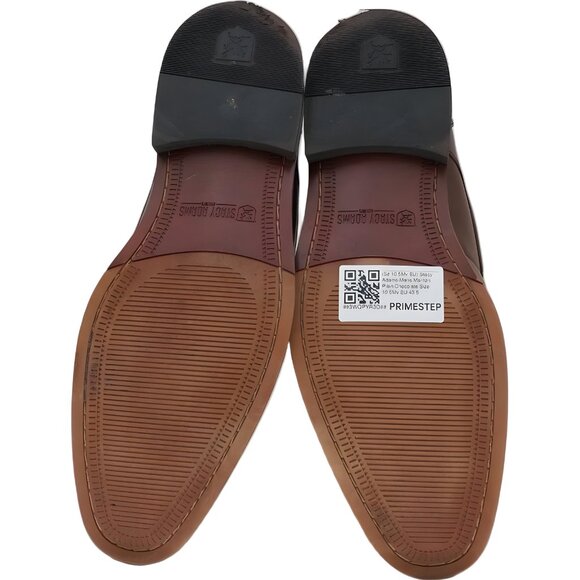 Stacy Adams Marlton Plain Toe Derby Chocolate Brown Dress Shoes 10.5M main image 5